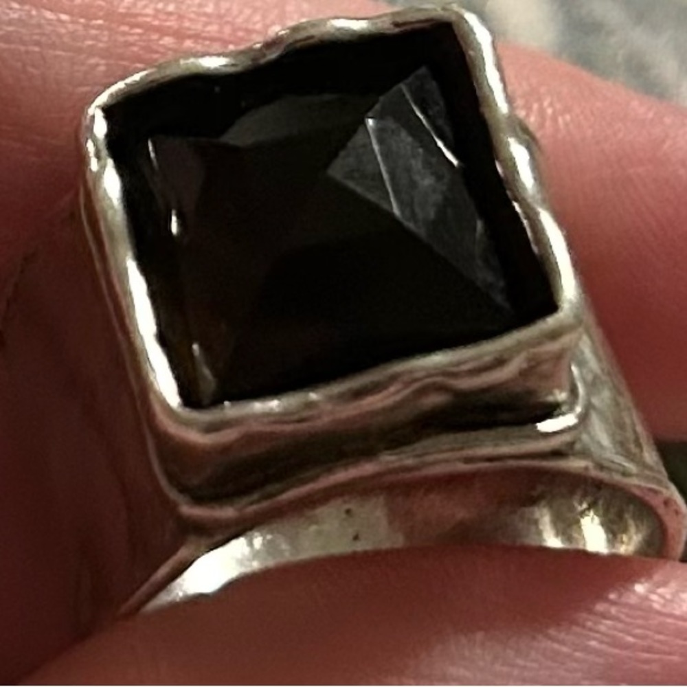 SILPADA Sterling Silver 925 Smokey Quartz Dusk Till Dawn Ring Size 7 - Picture 10 of 11